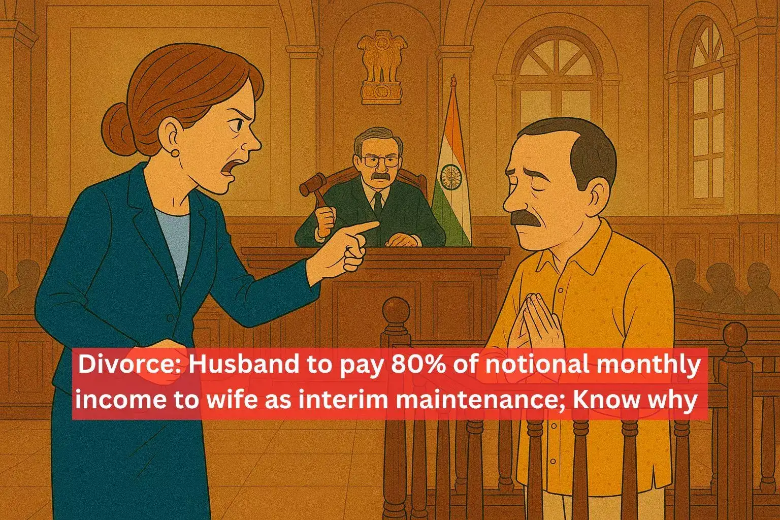 Husband asked to pay 80% of notional monthly income as interim maintenance to wife