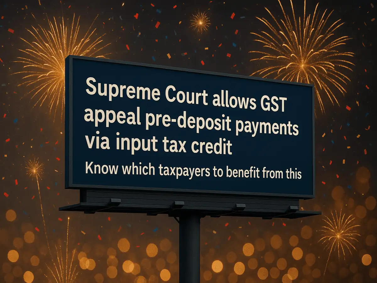Ease in GST appeal: Now you can make pre-deposit payment for through input tax credit, rules Supreme Court, know who will benefit from it