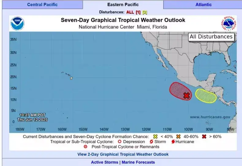 hurricane in US: Tropical storm Dalila might form within 48 hours as ...