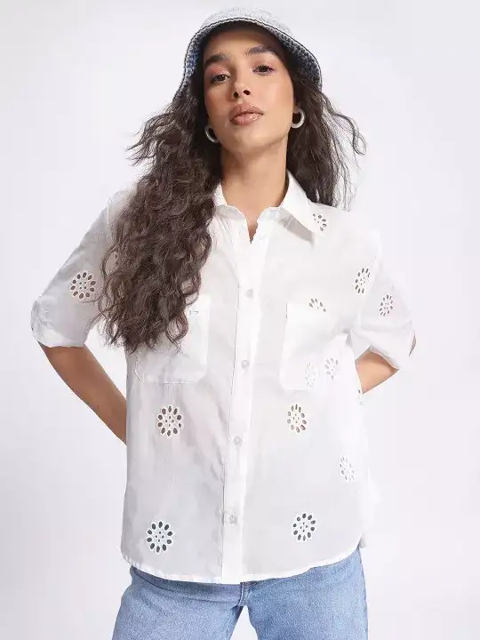 Image for Glitchez-Self-DesignChestPocketSchiffliRelaxedShirt