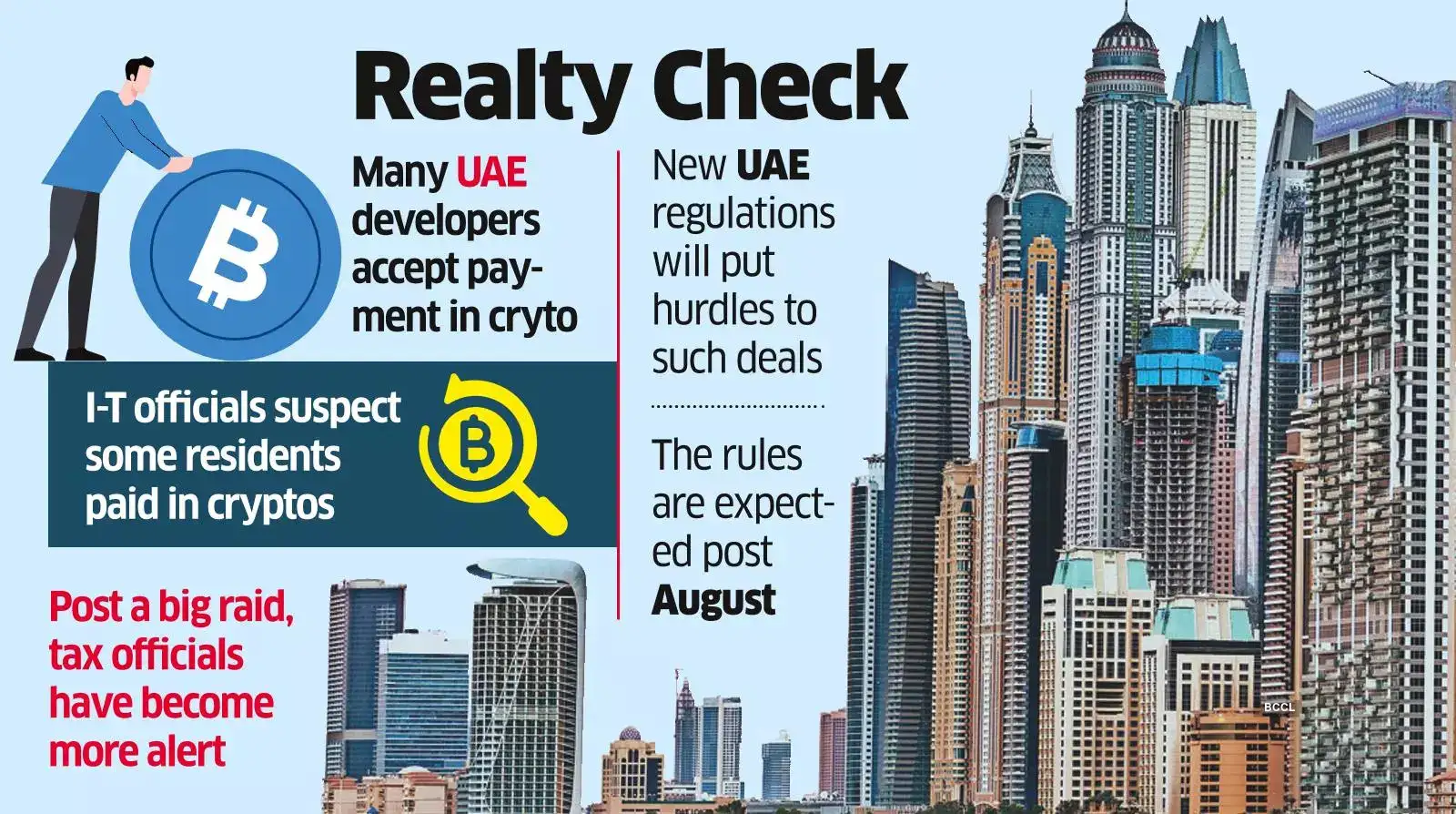 UAE rule, wary I-T to deter dodgy crypto deals - The Economic Times