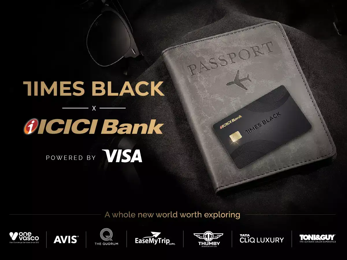 A world that unfolds with every swipe. Introducing - The Times Black ICICI Bank Credit Card