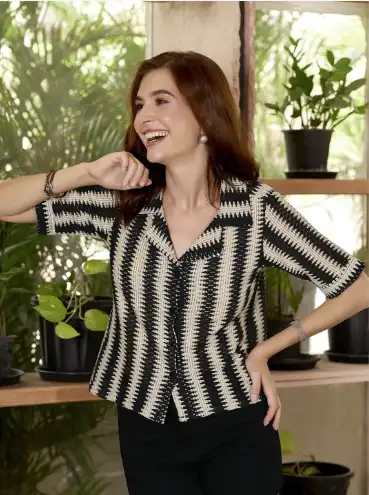 Image for RoadsterTheLifestyleCo.WomenCubanCollarCottonBoxyCasualShirt