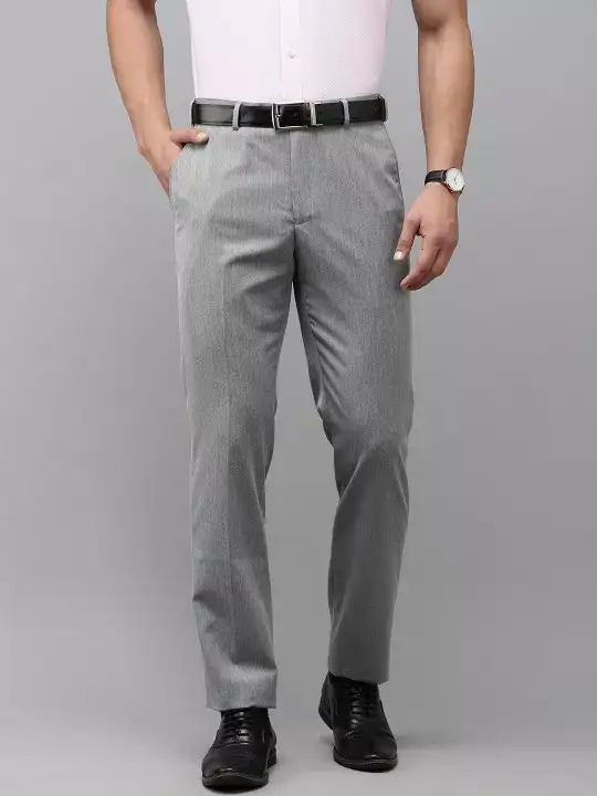 Image for ParkAvenue-MenTexturedSmartSlimFitFormalTrousers
