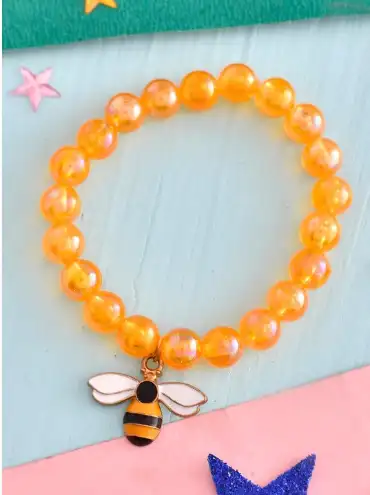 Image for VoyllaBeadedBumblebeeKidsRakhi