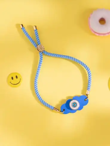 Image for VoyllaKidsPlayfulEvilEyeCloudThreadRakhi