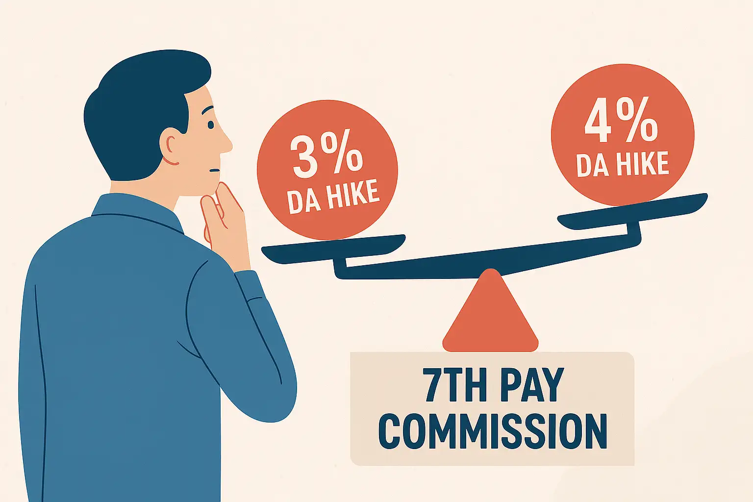 Last DA hike of 3% or 4% under 7th CPC in July 2025? Central government employees can get this much increase in dearness allowance