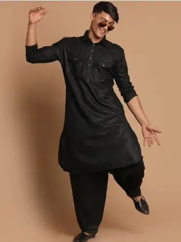 Image for VASTRAMAYShirtCollarRegularKurtawithPatialaSet