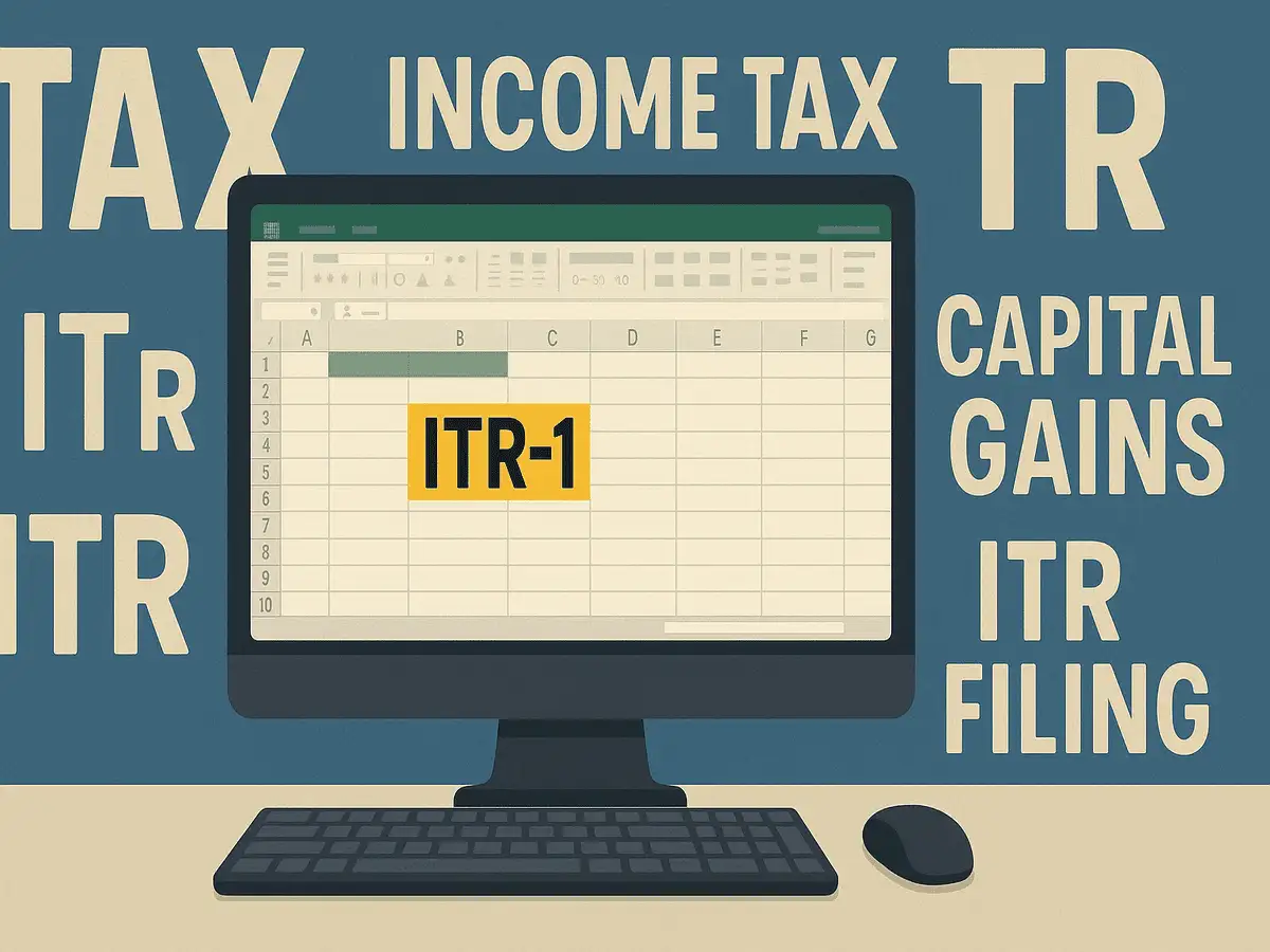 Step-by-step guide on how to file ITR-1 using excel utility with non-taxable LTCG income, salary, others