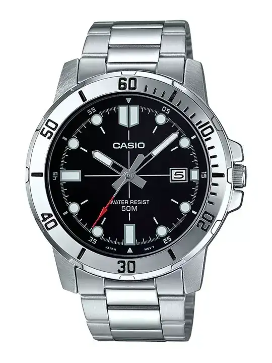 Image for CASIO-EnticerMenBlackDialAnalogueWatch