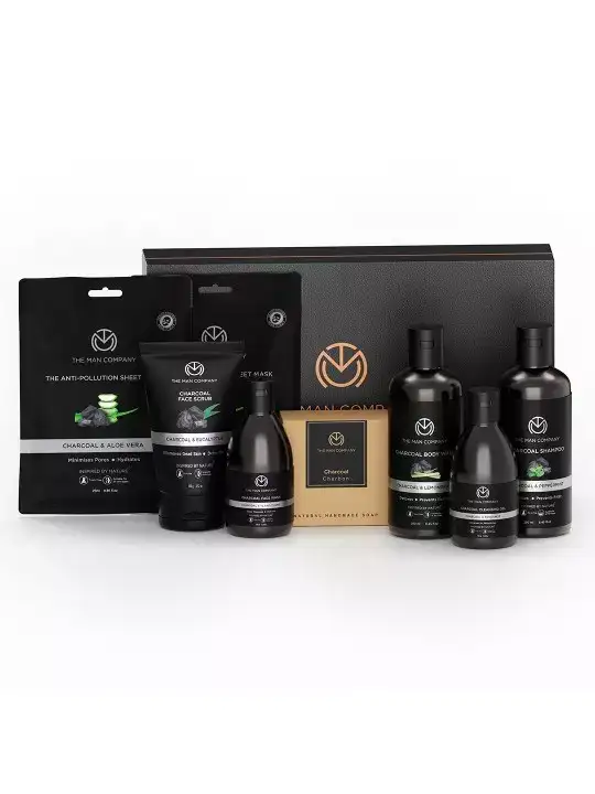 Image for THEMANCOMPANY-Setof8UltimateCharcoalGroomingKit