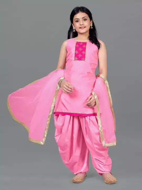 Image for FASHIONDREAM-GirlsGottaPattiKurtawithDhotiPants%26Dupatta
