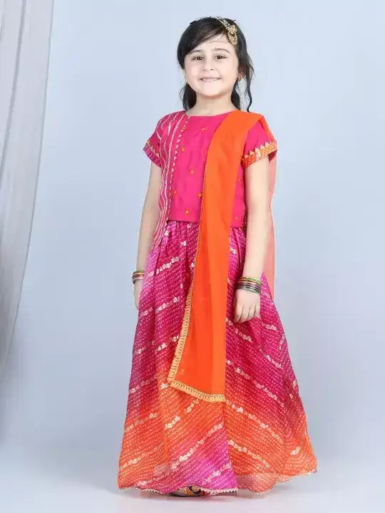 Image for Here%26NowXKinderKids-GirlsReadytoWearLehenga%26BlouseWithDupatta