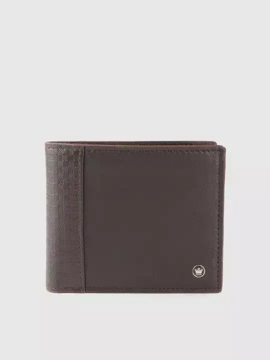 Image for LouisPhilippe-Men'sCoffeeBrownSolidLeatherTwo-FoldWallet