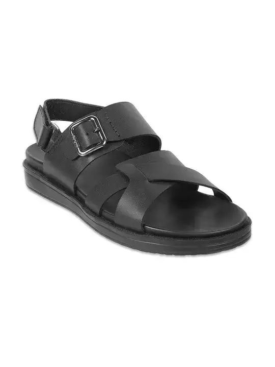Image for Mochi-MenBlackLeatherComfortSandals