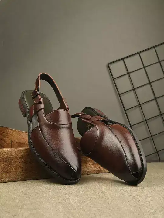 Image for HouseofPataudi-MenTexturedShoeStyleSandals