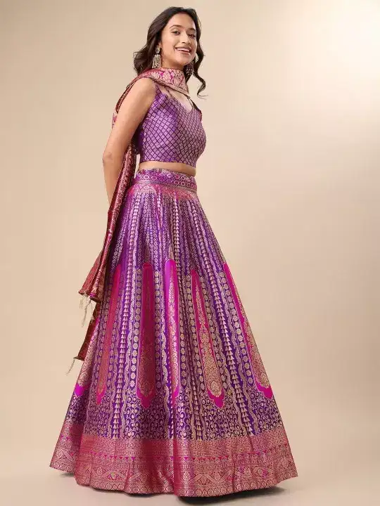Image for PURVAJA-ReadytoWearLehenga%26UnstitchedBlouseWithDupatta