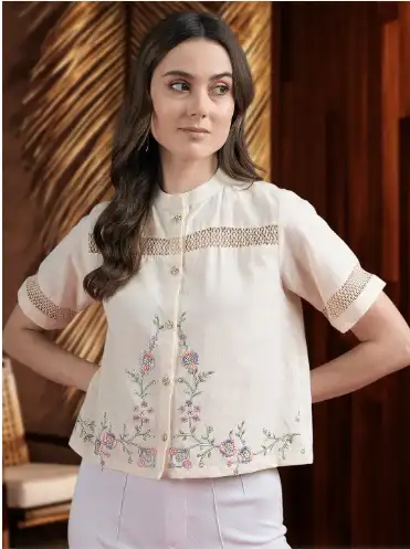 Image for DressBerryWomenSelfDesignComfortOpaqueCasualShirt