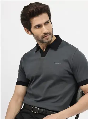 Image for RARERABBITMenCarmelonPoloCollarShortSleevesT-Shirt
