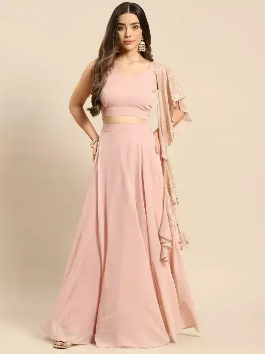 Image for MABISHbySonalJain-PinkReadytoWearLehenga%26BlouseWithDupatta