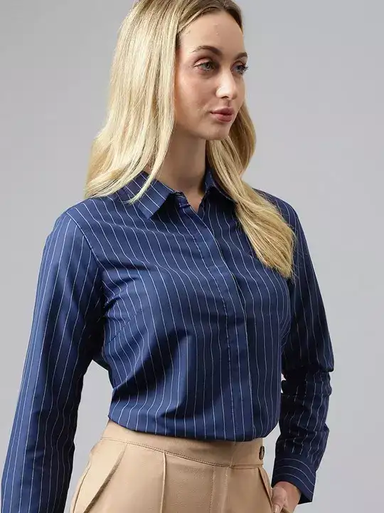 Image for EnglishNavy-StripedFormalShirt