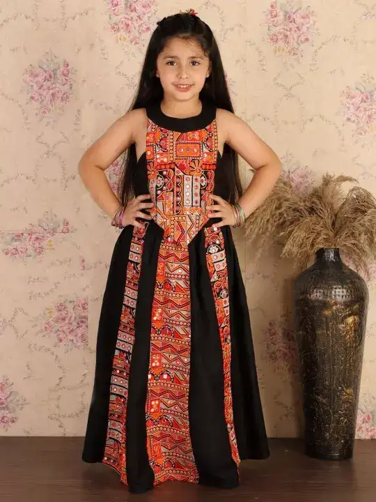 Image for VASTRAMAY-GirlsReadytoWearLehengaSet