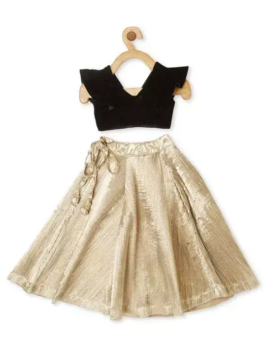 Image for PICCOLO-GirlsBlouse%26PleatedLehengaSet