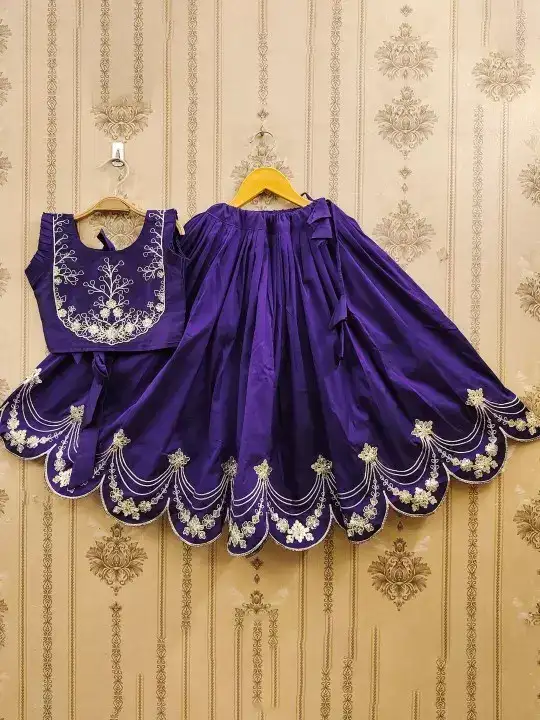 Image for JOVKDESIGN-GirlsDyedTieandDyeReadytoWearLehenga