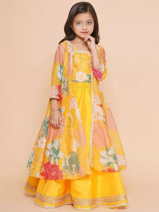 Image for BitiyabyBhama-GirlsLehenga%26BlouseWithShrug