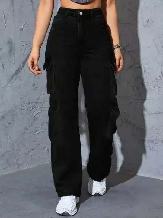 Image for NextOne-WomenSmartHigh-RiseStretchableCargoJeans