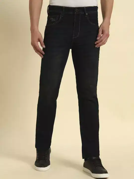 Image for Cantabil-MenJeanStraightFitMid-RiseCottonJeans