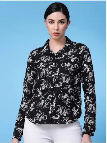 Image for Oomph!StandardFloralPrintedFormalShirt