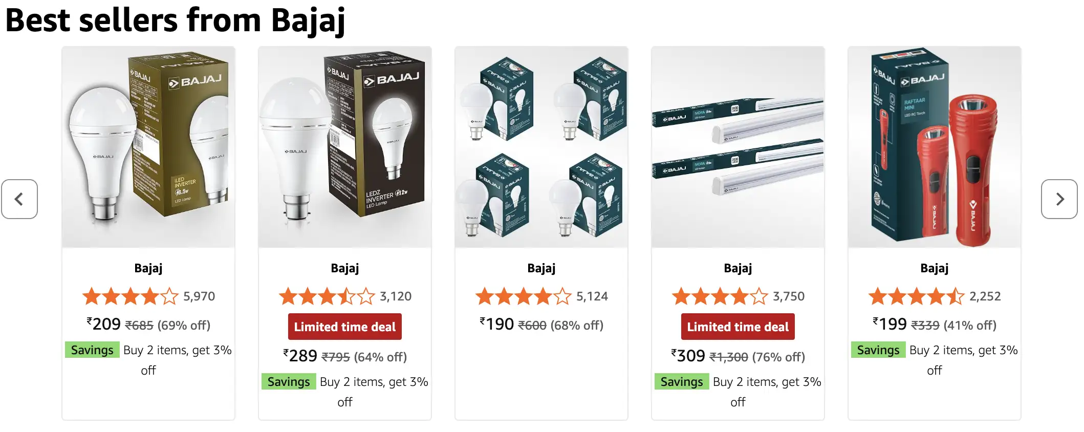 Image for BestsellersfromBajaj