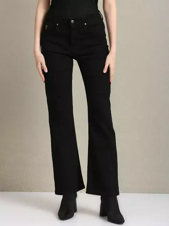 Image for U.S.PoloAssn.Women-BootcutHigh-RiseStretchableCottonJeans