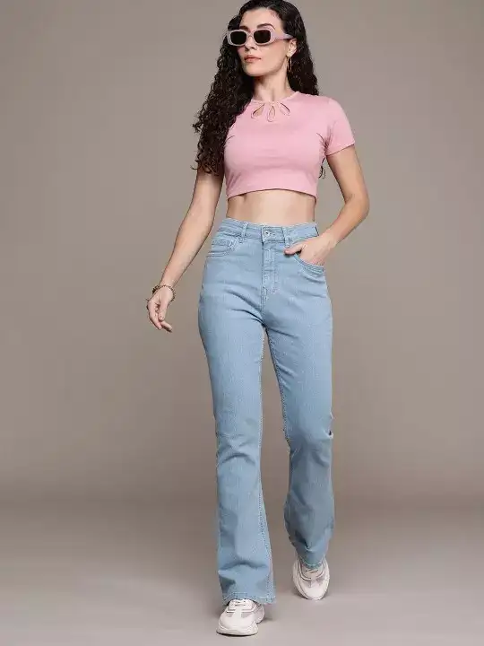 Image for Roadster-TheLifeCo.WomenBootcutHigh-RiseLightFadeStretchableJeans
