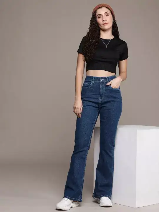 Image for Roadster-TheLifeCo.WomenBootcutHigh-RiseLightFadeStretchableJeans