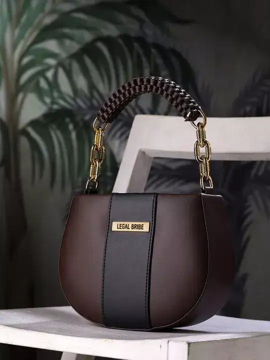 Image for LEGALBRIBE-WomenColourblockedStructuredSlingBag