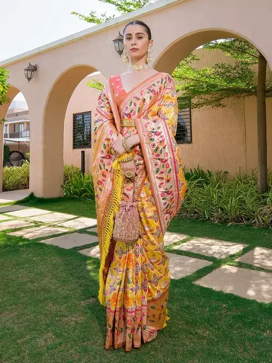 Image for VISHNUWEAVES-EthnicMotifsZariPureSilkPaithaniSaree