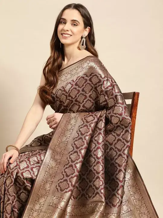 Image for RoyalRajgharanaSaree-EthnicMotifsZariPureSilkKanjeevaramSaree