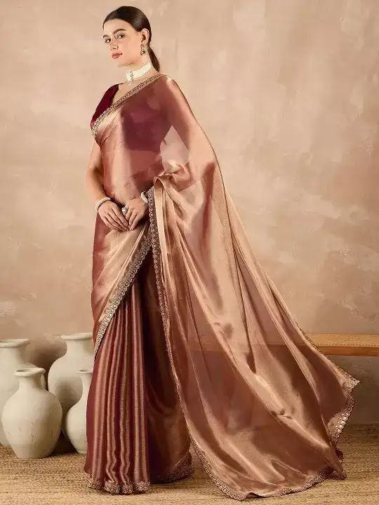 Image for allaboutyou-EmbroideredPureChiffonSaree
