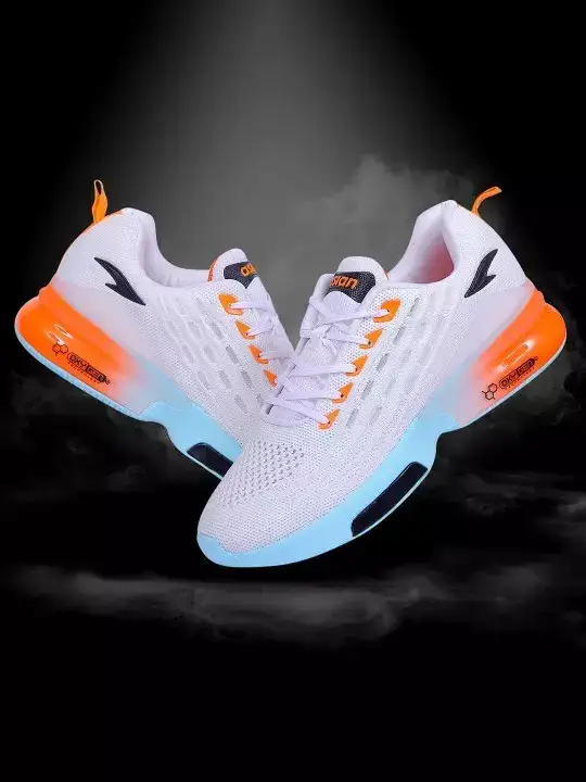 Image for ASIAN-MenWhiteMeshRunningNon-MarkingShoes