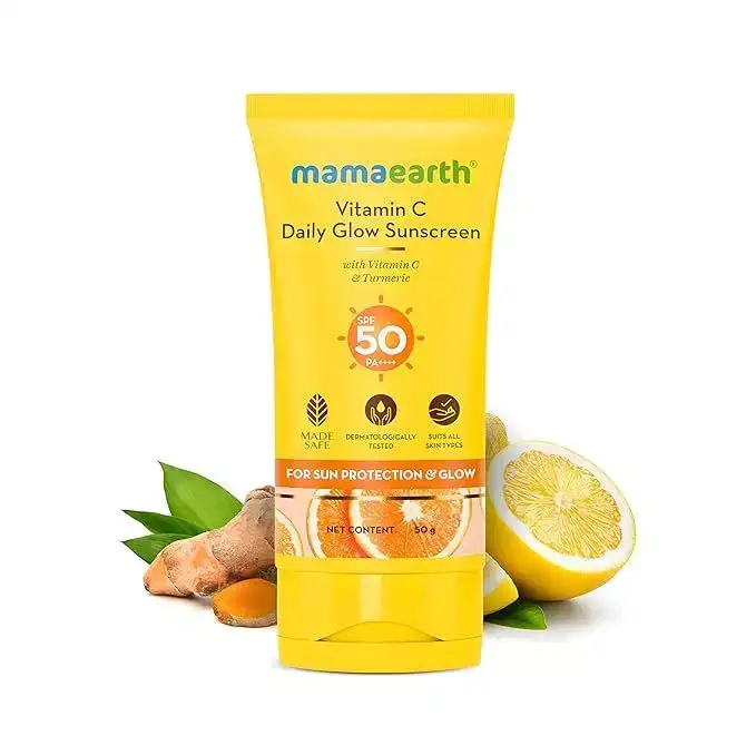 Image for MamaearthVitaminCDailyGlowSunscreenSPF50