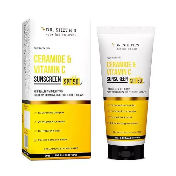 Image for Dr.Sheth'sCeramide%26VitaminCSunscreenSPF50