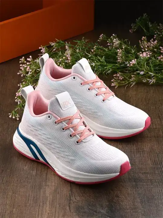 Image for HRXbyHrithikRoshan-Women'sWhite%26PinkLace-UpRunningShoes