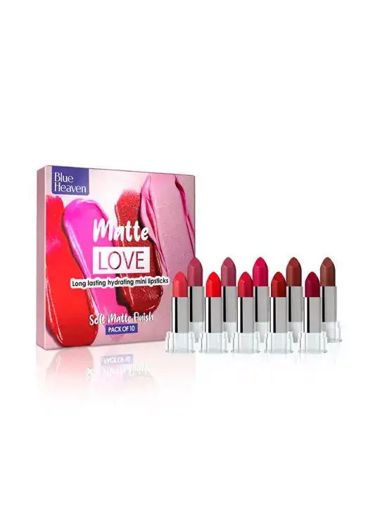 Image for BlueHeaven-SetOf10MatteLoveLongLastingHydratingMiniLipsticks