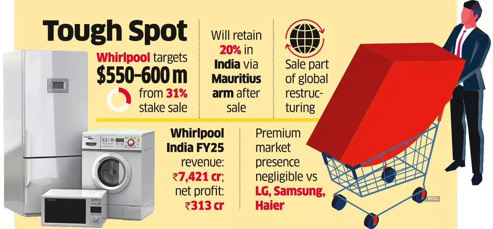 Bain Drops Whirlpool of India Plan, EQT Lone Contender for Stake Buy Bain Drops Whirlpool of India Plan, EQT Lone Contender for Stake Buy