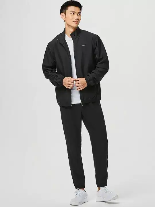 Image for Decathlon-DomyosMenBlackLightweightTrainingOrGymSportyTrainingJacket