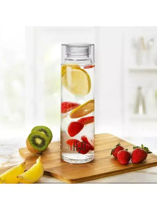 Image for Cello-H2OSetof1ClearToughenedGlassFridgeWaterBottlewithPlasticCap