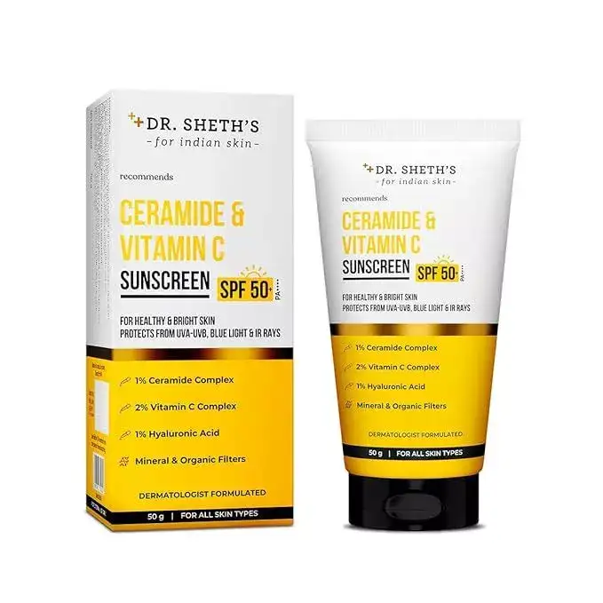 Image for DrSheth'sCeramide%26VitaminCSunscreenSPF50%2B