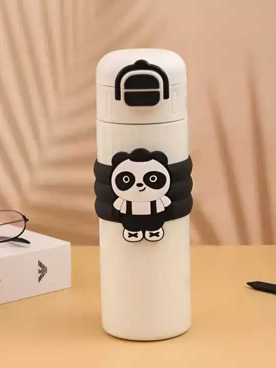 Image for YellowBee-Panda-ThemedStainlessSteelWaterBottle